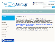 Tablet Screenshot of congeladosdaimus.com
